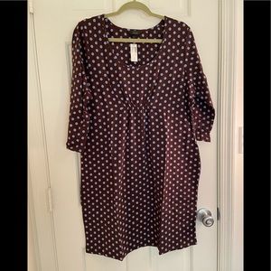 Soma Meghan Dots Sleepshirt Dark Chocolate XL NWT